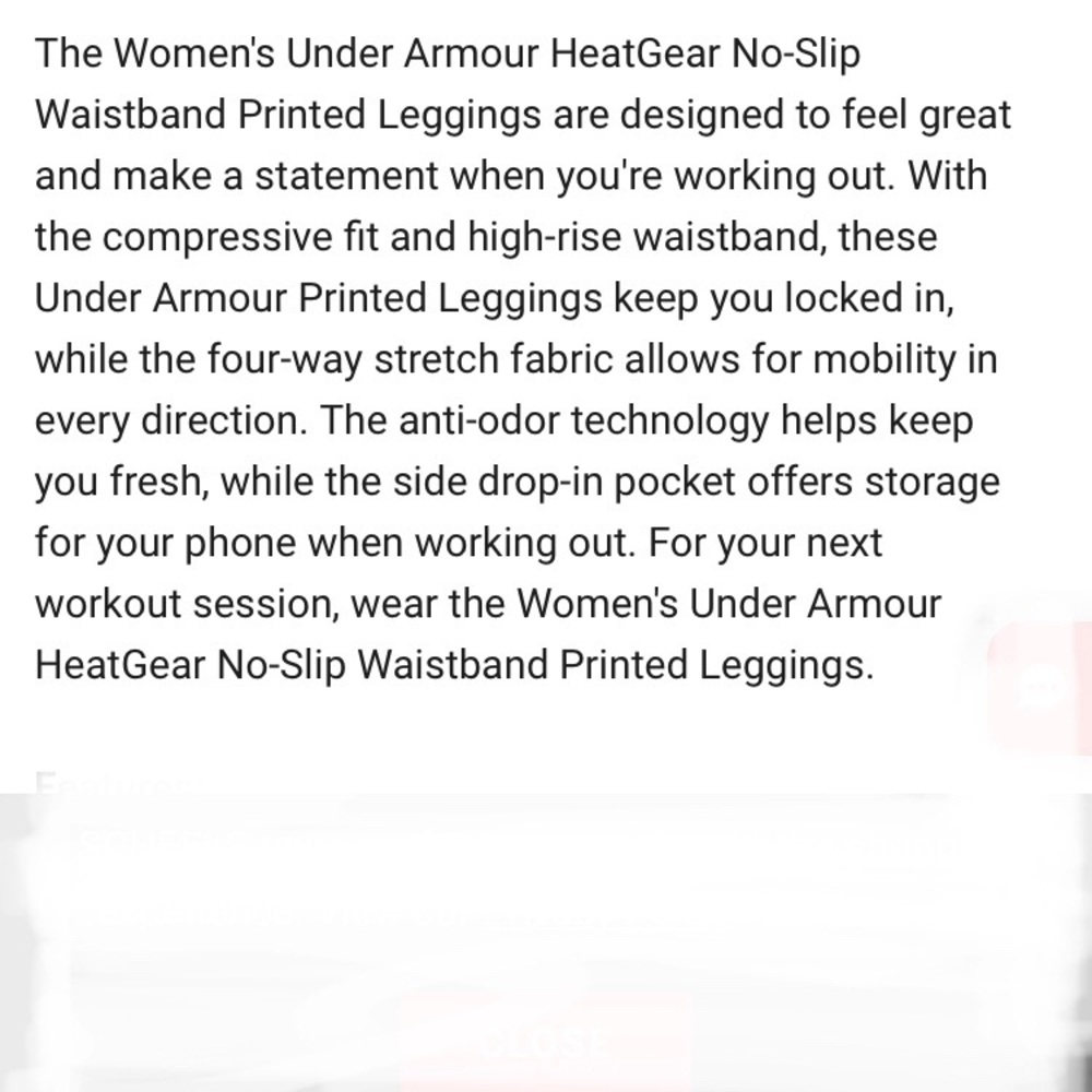 NWT Under Armour HeatGear Compression High Rise Ankle  Leggings size XS - Picture 6 of 8